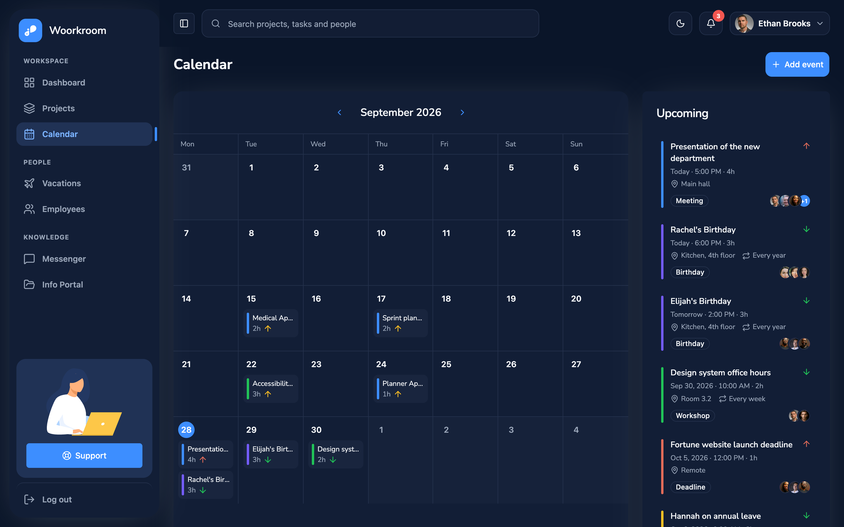 Woorkroom web app template preview 5
