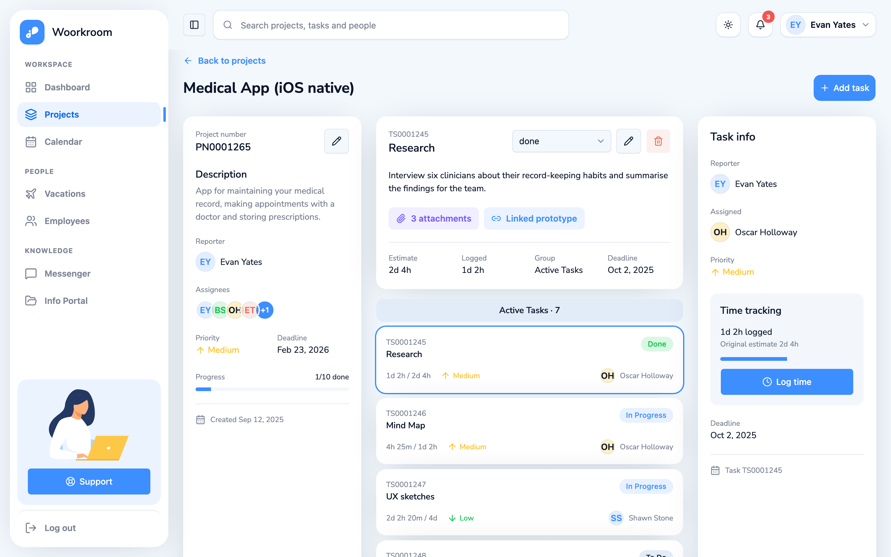 Woorkroom web app template preview 3