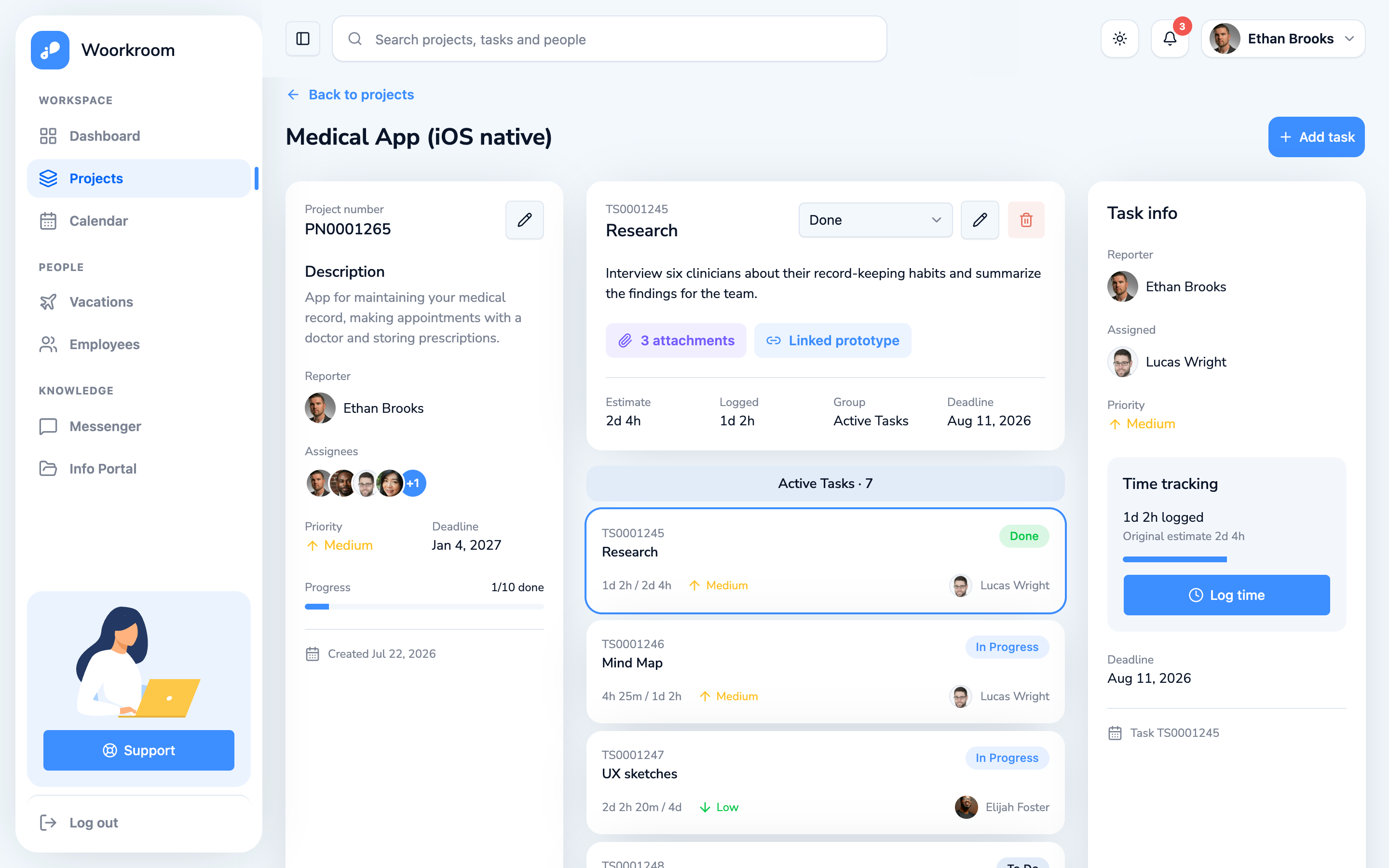 Woorkroom web app template preview 3