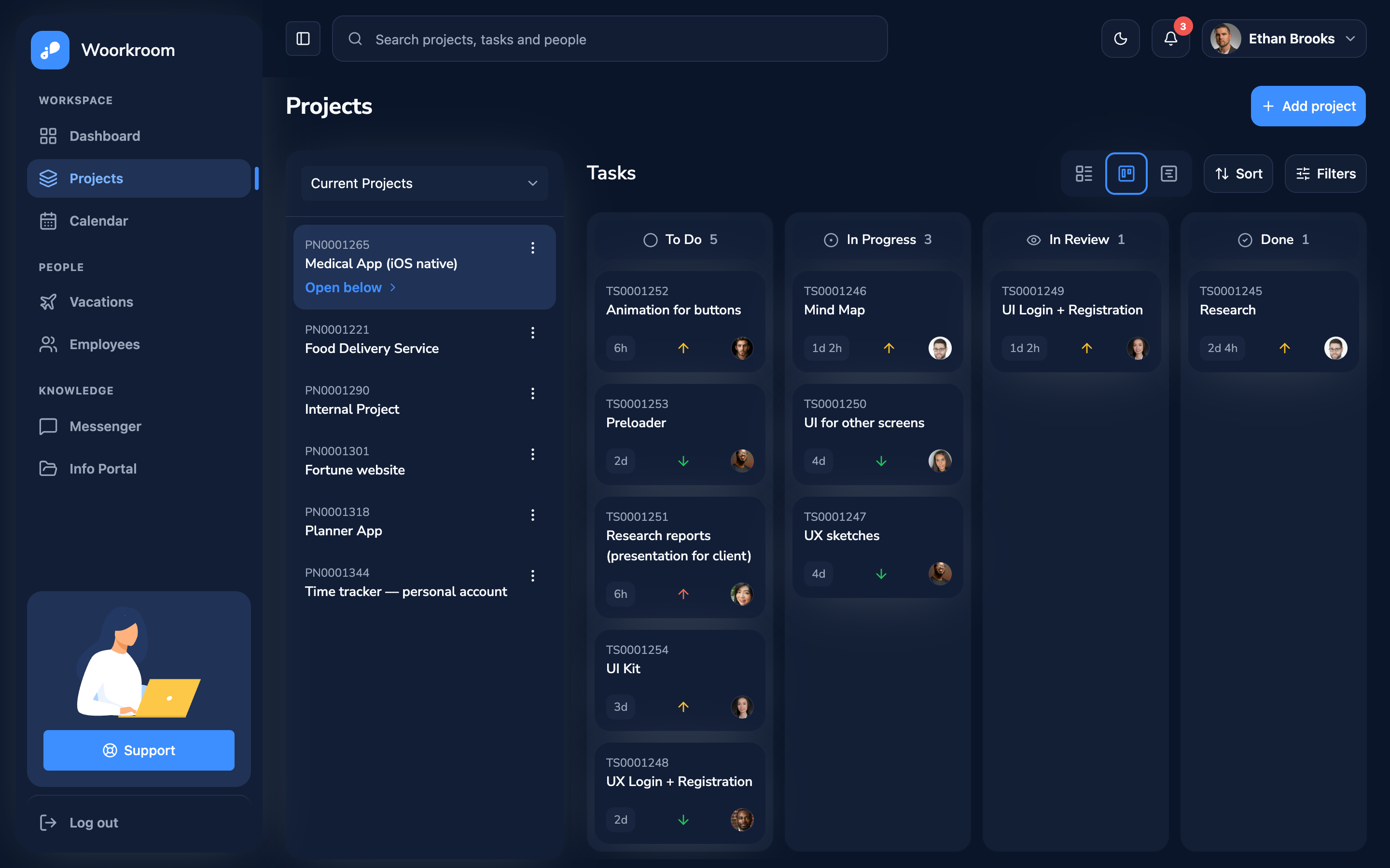 Woorkroom web app template preview 7