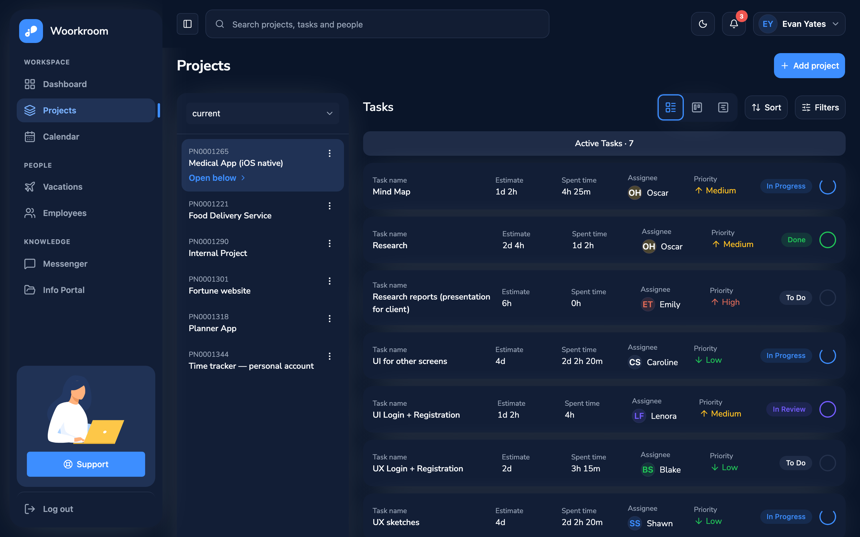 Woorkroom web app template preview 8