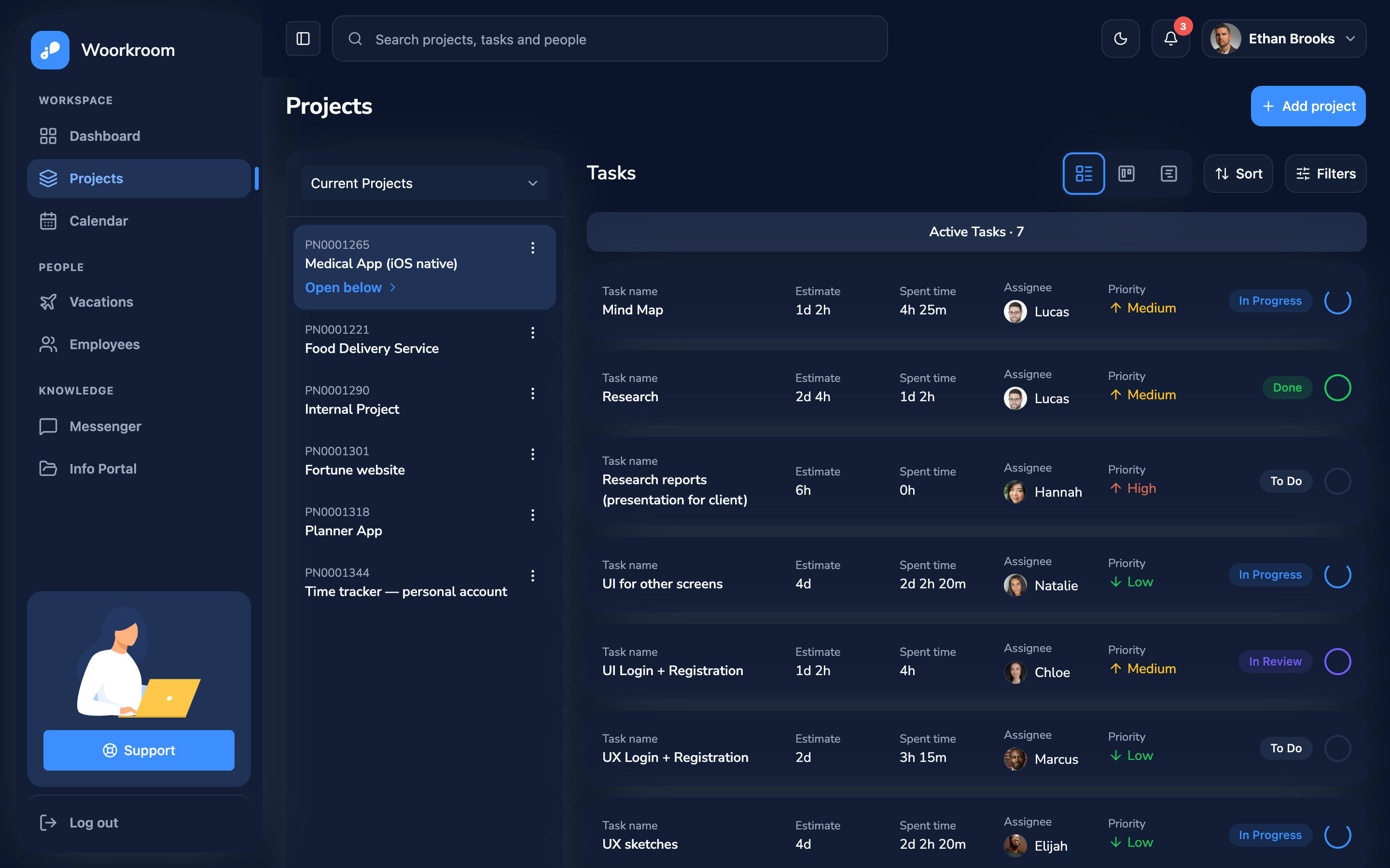 Woorkroom web app template preview 8