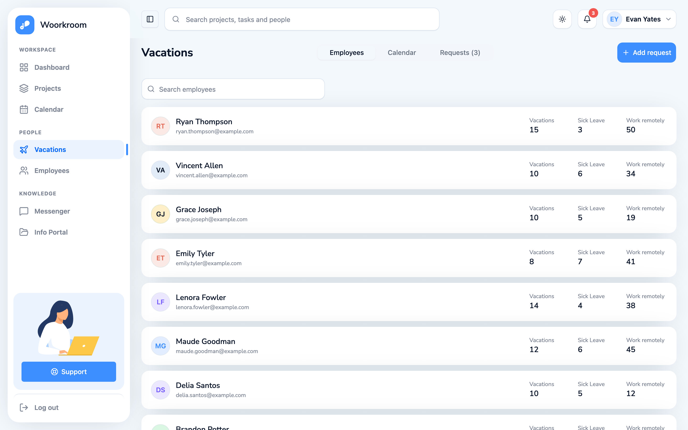 Woorkroom web app template preview 4