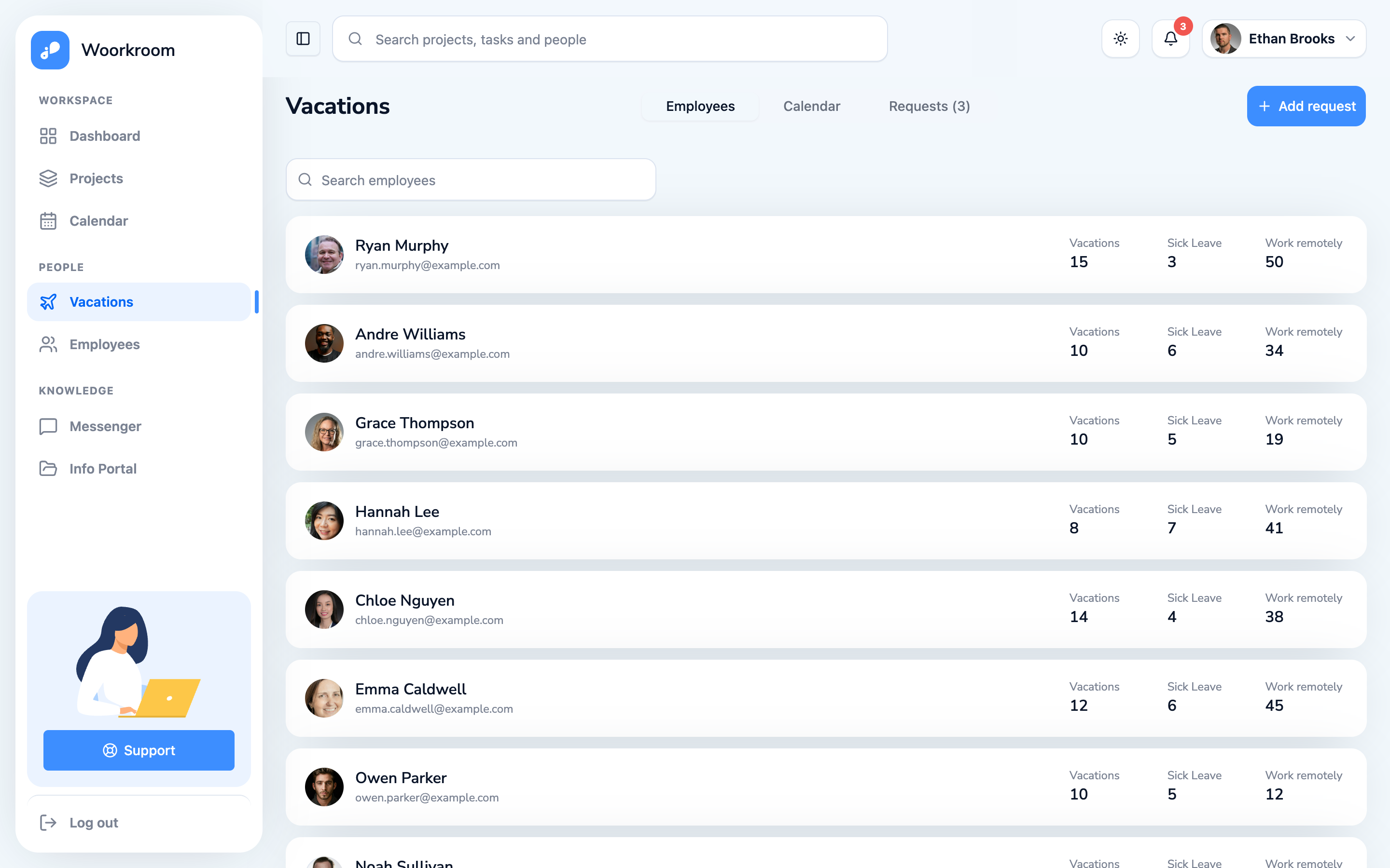 Woorkroom web app template preview 4