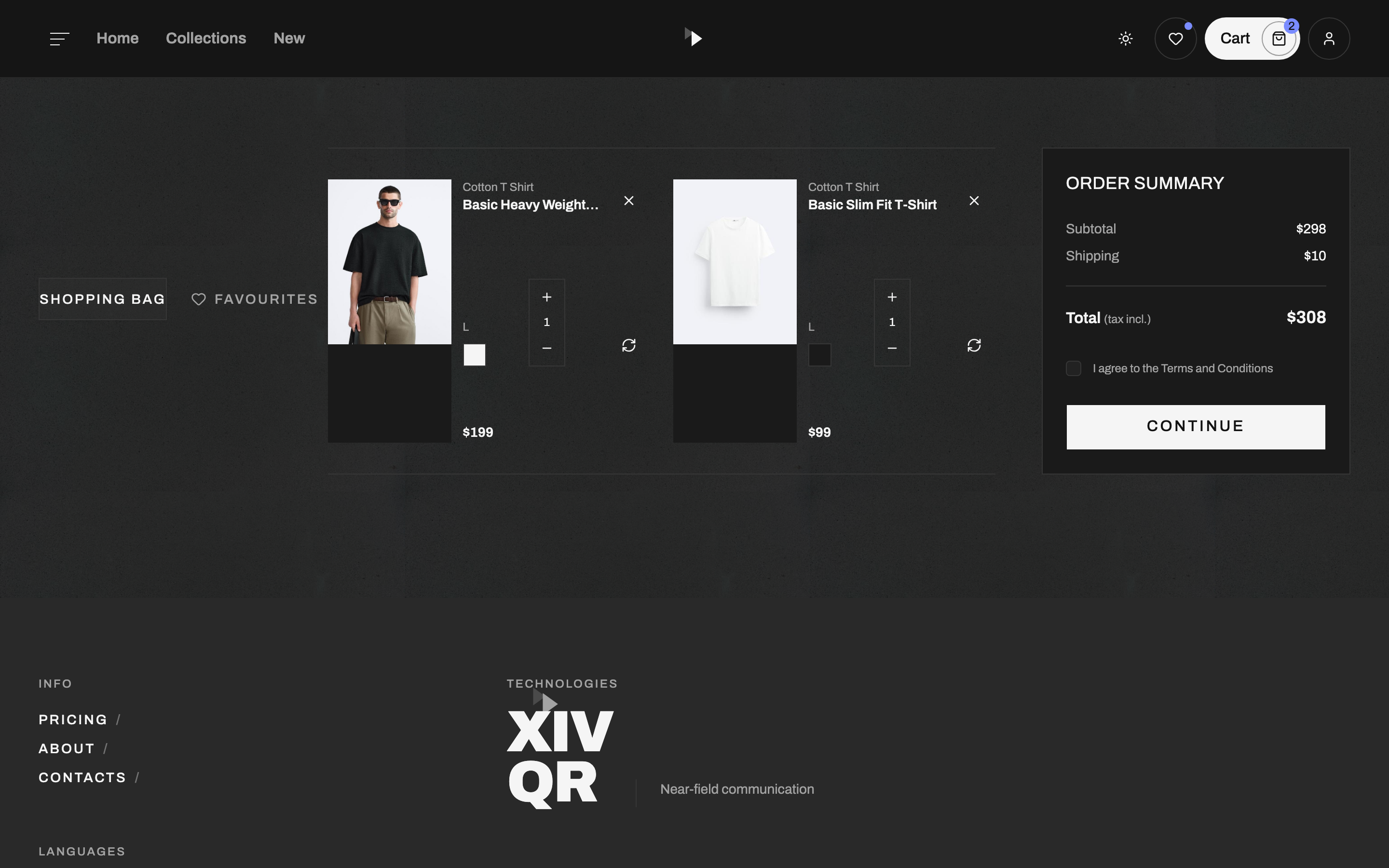 XIV web app template preview 4