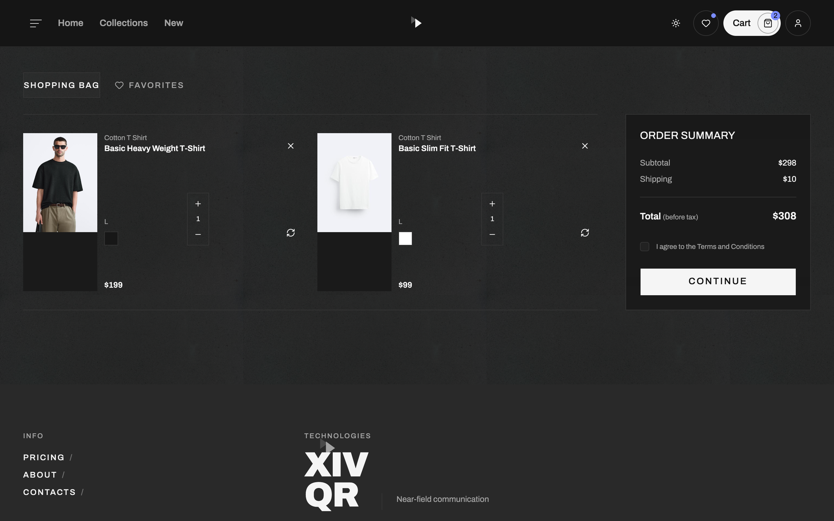 XIV web app template preview 4