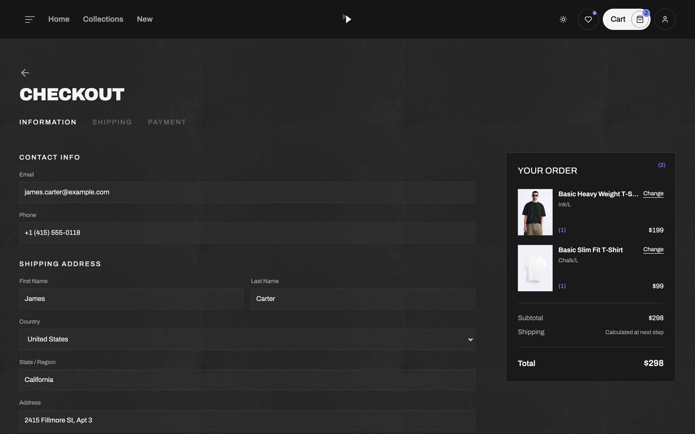 XIV web app template preview 5