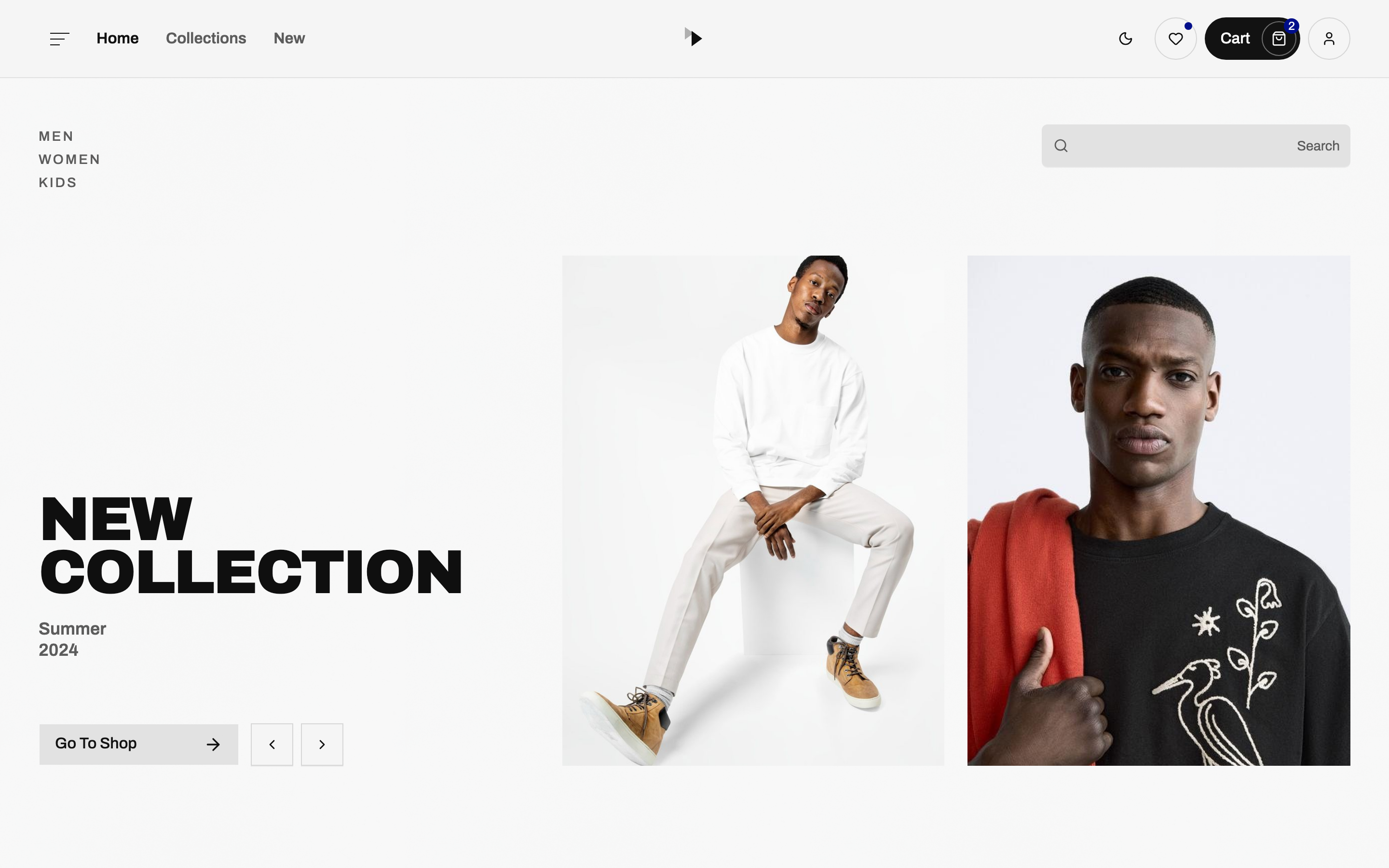 XIV web app template preview