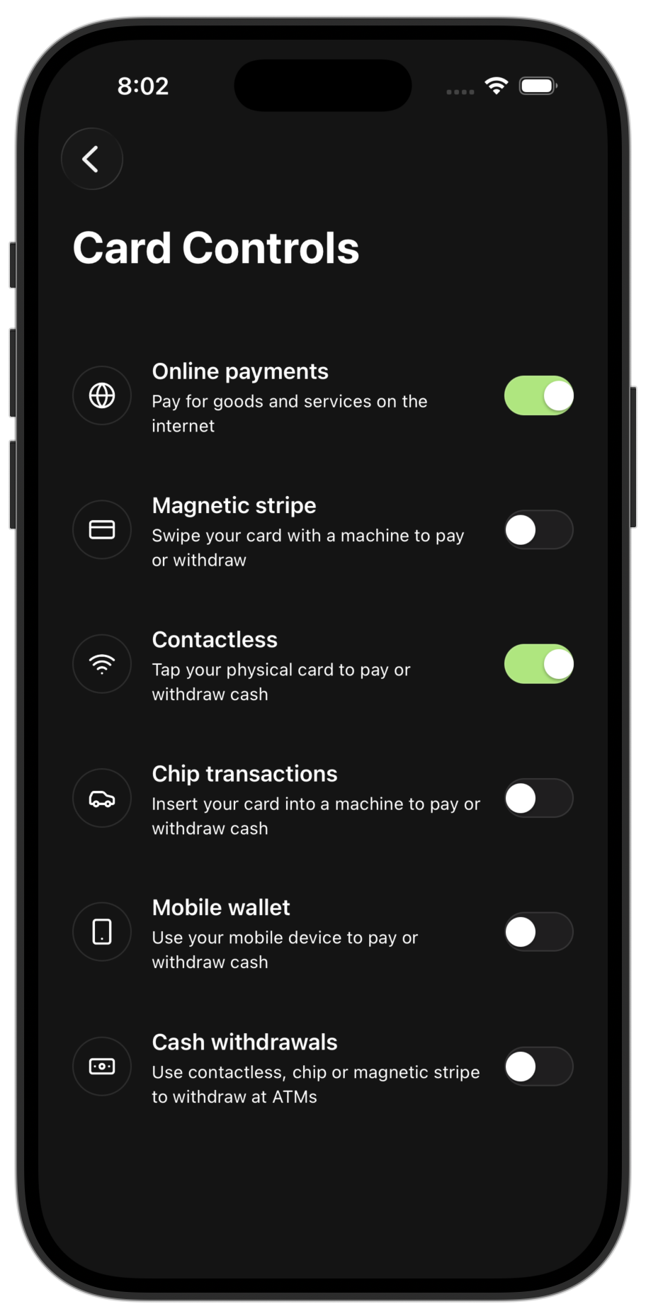 Wallet app template — screen 12