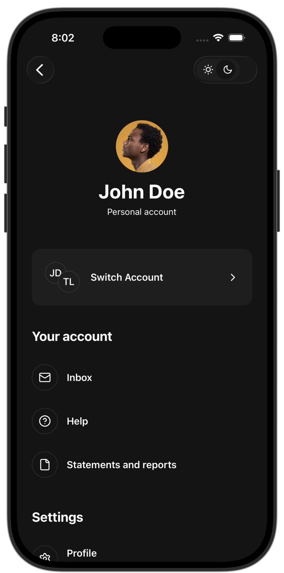 Wallet app template — screen 11